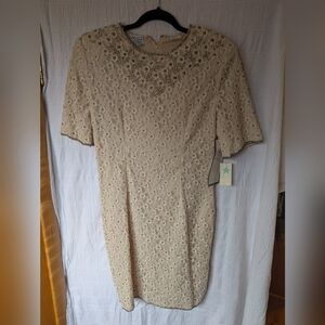 Stenay Cream Lace Mini Dress